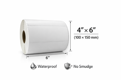 4×6 Thermal Shipping Labels — 500 per Roll | Royal Mail Compatible | Direct Thermal