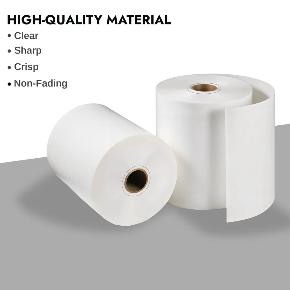Premium Thermal Till Rolls | 57x40mm & 80x80mm | BPA-Free | Card Machine & POS Receipt Paper