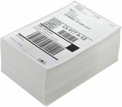 Premium 4x6" Fanfold Direct Thermal Shipping Labels | BPA-Free | 500–10,000 Labels