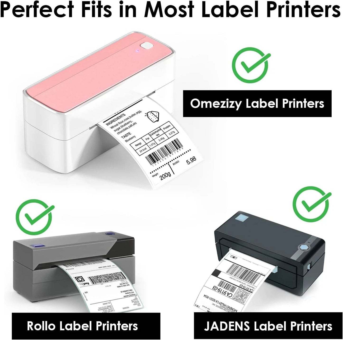 Premium 4x6" Fanfold Direct Thermal Shipping Labels | BPA-Free | 500–10,000 Labels