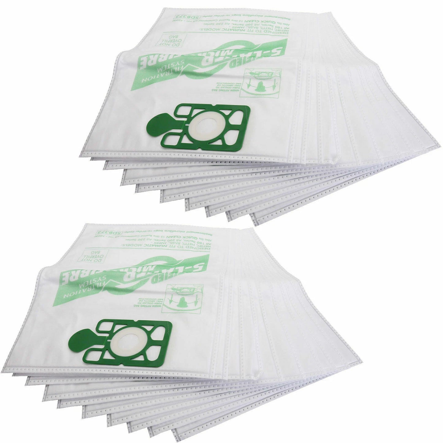 Numatic Henry & Hetty Microfibre Hoover Bags | NVM-1CH | HEPA-Grade Filtration